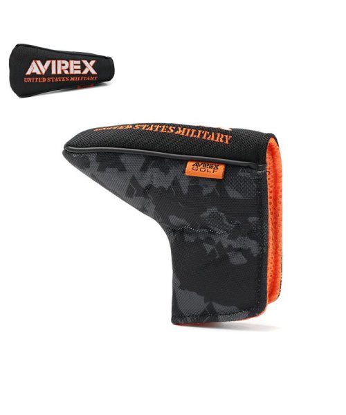 AVIREX GOLF(アヴィレックス ゴルフ)/アヴィレックスゴルフ パターカバー AVIREX GOLF パター カバー ピンタイプ ヘッドカバー ゴルフ用品 マグネット 小物 AVXBA1－10PI/ブラック