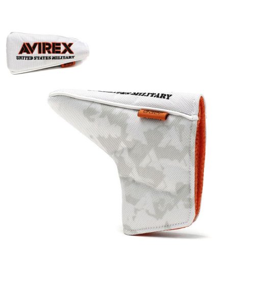 AVIREX GOLF(アヴィレックス ゴルフ)/アヴィレックスゴルフ パターカバー AVIREX GOLF パター カバー ピンタイプ ヘッドカバー ゴルフ用品 マグネット 小物 AVXBA1－10PI/ホワイト