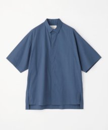 TOMORROWLAND MENS(TOMORROWLAND MENS)/コットンポプリン レギュラーカラー半袖シャツ/65ブルー