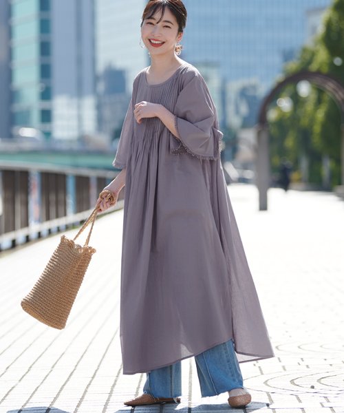 コットンピンタックワンピース コカ Coca Magaseek