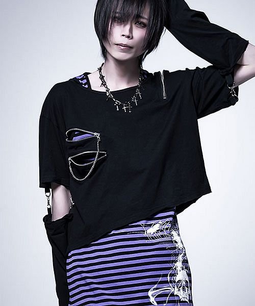 Civarize パンクテイスト2pset ロンt 長袖 長袖tシャツ パンク ボーダー タンクトップ タンク メンズ ファッション 服 ヴィジュアル系
