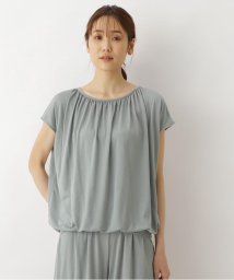 NATURAL BEAUTY BASIC(ナチュラルビューティーベーシック)/TR天竺セットアップ プルオーバー/ライトグリーン