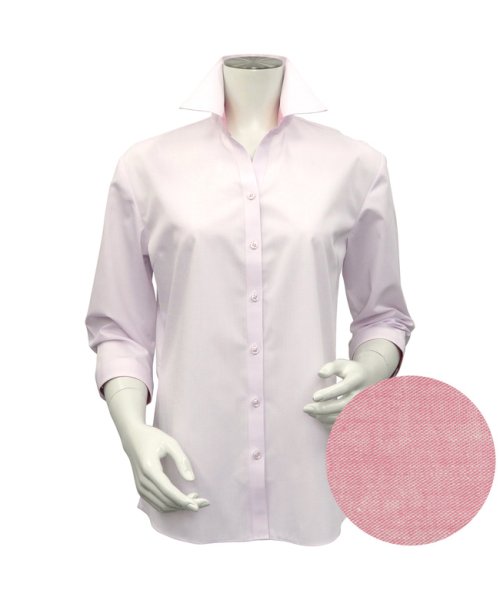 形態安定 スキッパー衿 再生ポリエステル 七分袖ビジネスワイシャツ Tokyo Shirts Tokyo Shirts Magaseek