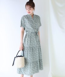 セール 接触冷感 無地 アソート花柄ワンピース ブルーイースト Blueeast Magaseek