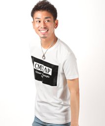 LUXSTYLE(ラグスタイル)/CMXAPボックスロゴTシャツ/Tシャツ メンズ 半袖 ボックスロゴ プリント/ホワイト