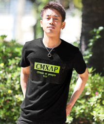 LUXSTYLE(ラグスタイル)/CMXAPボックスロゴTシャツ/Tシャツ メンズ 半袖 ボックスロゴ プリント/イエロー