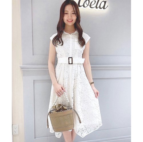 セール レースフレンチシャツワンピース ノエラ Noela Magaseek