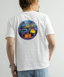 Nylaus(ナイラス)/プリント ショートスリーブTシャツ/ホワイト