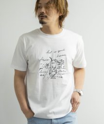 Nylaus(ナイラス)/プリント ショートスリーブTシャツ/ホワイト系2