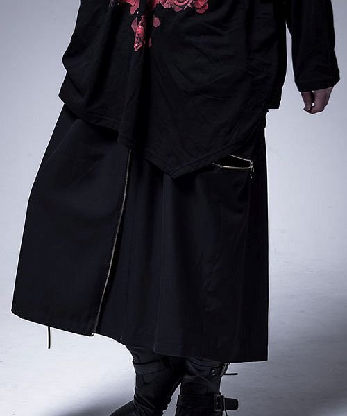 Civarize 2wayスカートzipワイドパンツ ワイドパンツ V系 ヴィジュアル系 ビジュアル系 モード系 メンズ ファッション スカート ハカマパンツ シヴァーライズ Civarize Magaseek