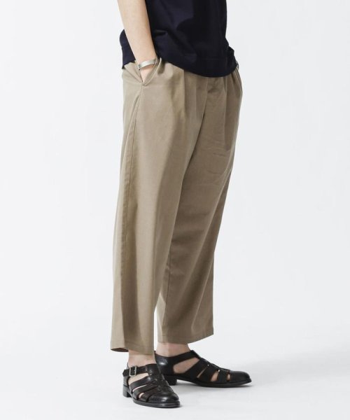 セール リネン混ワイドイージースラックス ナノ ユニバース Nano Universe Magaseek