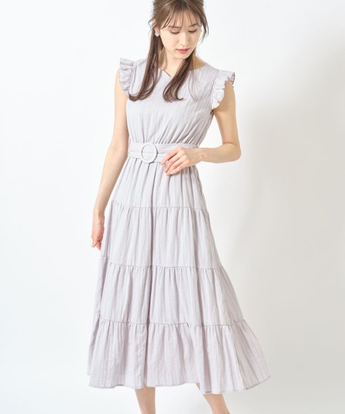 セール 30 Off ベルト付き肩フリルハートネックティアードコットンワンピース トッコクローゼット Tocco Closet Magaseek