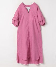 allureville(アルアバイル)/【TICCA(ティッカ)】LINEN　ONE PIECE/ライトピンク