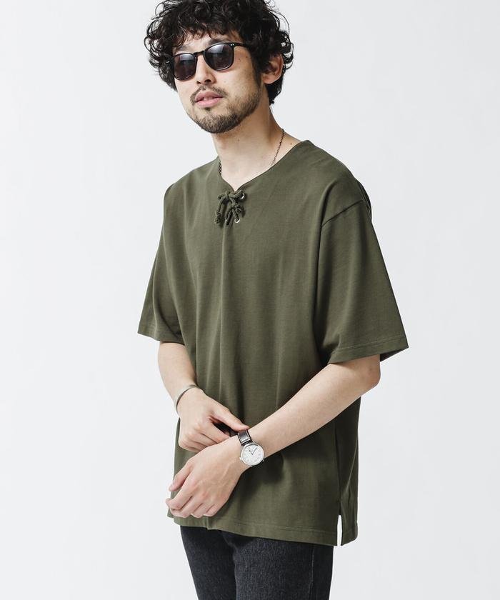 レースアップ メンズtシャツ カットソー 通販 人気ランキング 価格 Com