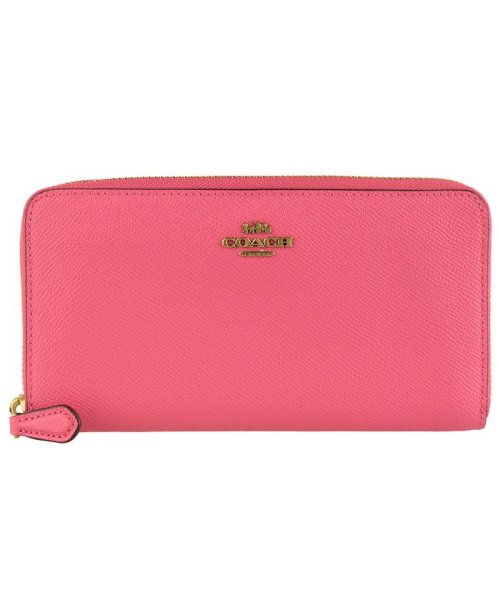 COACH(コーチ)/【Coach(コーチ)】Coach コーチ 長財布 ラウンドファスナー 57713b4nogzz/ピンク系