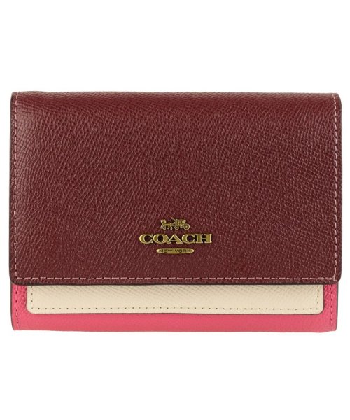 COACH(コーチ)/【Coach(コーチ)】Coach コーチ Medium Flap Wallet 86091b4qukzz/ピンクマルチ