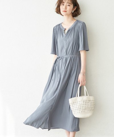 ROPE' PICNIC／【2WAY】ギャザーロングワンピース／504037558