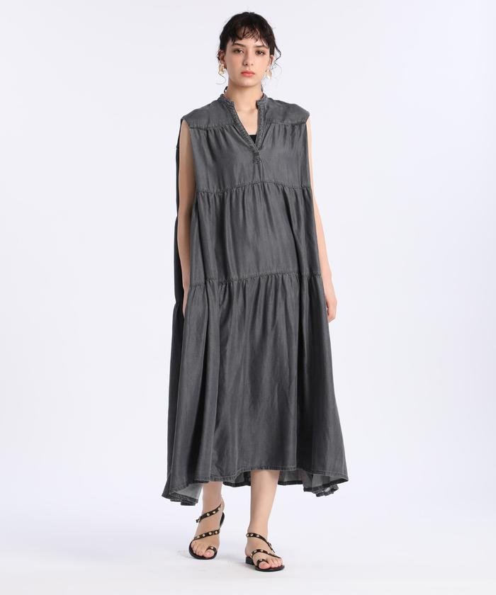 セール Luftrobe カフタンデニムワンピース Healthy Denim イネド Ined Magaseek