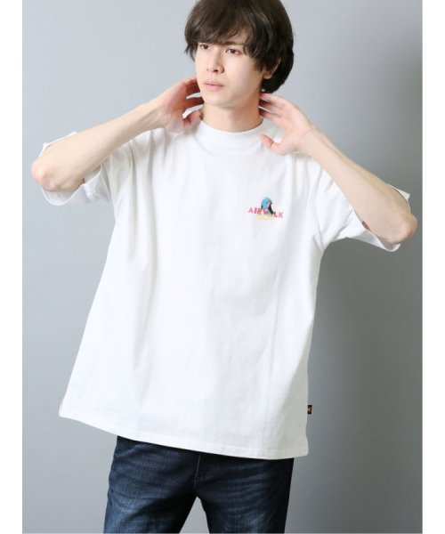 TAKA-Q(タカキュー)/【WEB限定】TOMOWAKA×AIRWALK 天竺クルーネック半袖Tシャツ/アイボリー