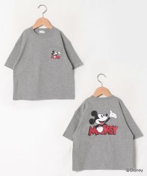 b-ROOM(ビールーム)/【DISNEY】MICKEYポケットTシャツ/トップグレー