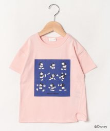 b-ROOM(ビールーム)/【DISNEY】MICKEYボックスプリントTシャツ/ライトピンク