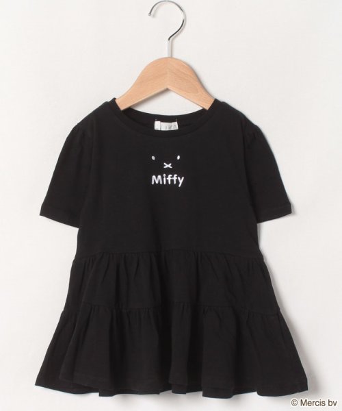 b-ROOM(ビールーム)/【MIFFY】MIFFYティアードTシャツ/ブラック