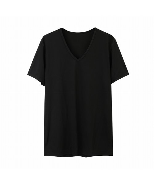 MAC HOUSE(men)(マックハウス（メンズ）)/SARARI サラリ QUICKEY(TM) VネックTシャツ インナー 311100MH/ブラック