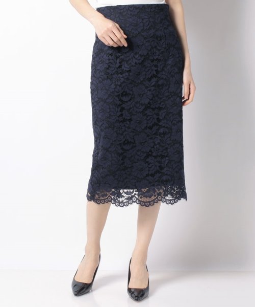 フラワーラッセルレースタイトスカート アナイ Anayi Magaseek