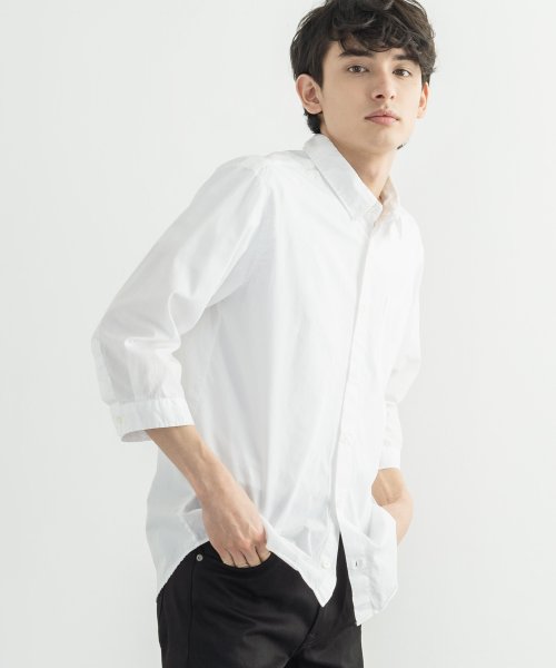 ロッキーモンロー Rocky Monroe カジュアルシャツ メンズ レディース 七分袖 日本製 コットン きれいめ シンプル 白 ストライプ 無地 抗菌 制菌 レギュラーカラー ナノファイン加工 防臭 Magaseek ロッキーモンロー Rocky Monroe カジュアルシャツ メンズ レディース 七分袖 日本製 コットン きれいめ シンプル 白 ストライプ 無地 抗菌 制菌 レギュラーカラー ナノファイン加工 防臭 Magaseek