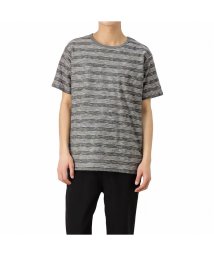 MAC HOUSE(men)/NAVY ネイビー オーガニックコットン ランダムスラブボーダーTシャツ MH/03759SS/504042776