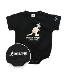 KANGOL(KANGOL)/KANGOL SPORT/半袖ロゴロンパース/ブラック系3