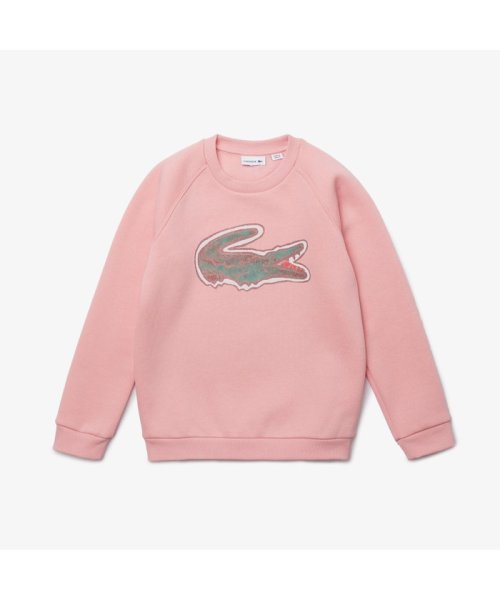 LACOSTE KIDS(ラコステ　キッズ)/BOYSラグランスリーブクルーネックスウェット/ピンク