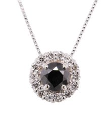 Gems by K/K10WG 0.2ct ブラックダイヤペンダント/504008090