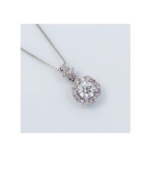 Gems by K/Pt900 0.45ct ダイヤモンド 花型 デザイン ペンダント ネックレス/504008104