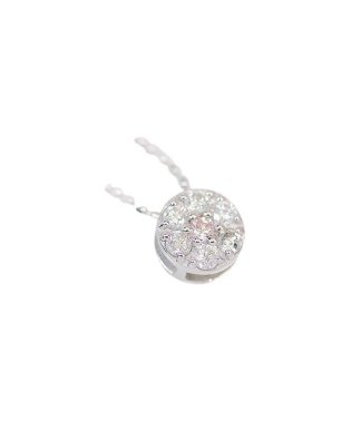 Gems by K/K18WG 0.2ct ダイヤ/ピンクダイヤ7ストーンペンダント/504020969