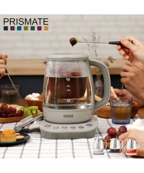 Prismate プリズメイト 電気ケトル ステンレス ガラス デイリー ミニポット ティー コーヒー コンパクト レシピブック付き タイマー 温度調節 家電 プリズメイト Prismate Magaseek Prismate プリズメイト 電気ケトル ステンレス ガラス デイリー ミニポット ティー コーヒー コンパクト レシピブック付き タイマー 温度調節 家電 プリズメイト Prismate Magaseek