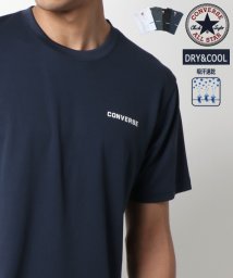 MARUKAWA(マルカワ)/【CONVERSE】コンバース 吸汗速乾ドライTシャツ ワンポイント ロゴ プリント 半袖 ティーシャツ  ドライ スポーツ トレーニング/ネイビー