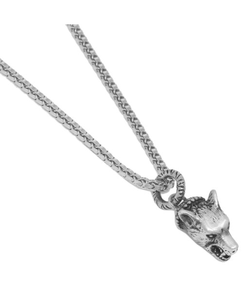 グッチ ネックレス アクセサリー アンガーフォレスト ウルフヘッド 狼 シルバー メンズ レディース Gucci J8400 0811 グッチ Gucci Magaseek