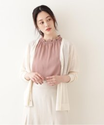 NATURAL BEAUTY BASIC(ナチュラルビューティーベーシック)/シアーシャイニーカーデ/オフ1