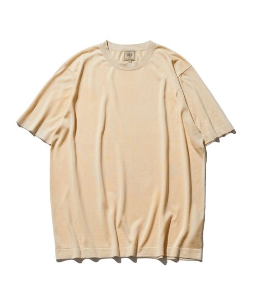 J.PRESS MENS(J．プレス　メンズ)/ニット シルクTシャツ/アイボリー系