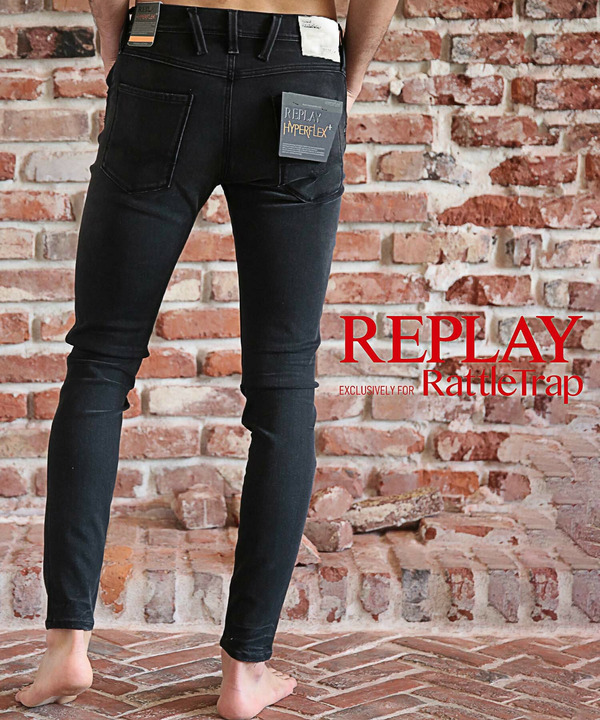 桜 印 REPLAY リプレイ メンズ デニムパンツ ボトムス Slim Jeans