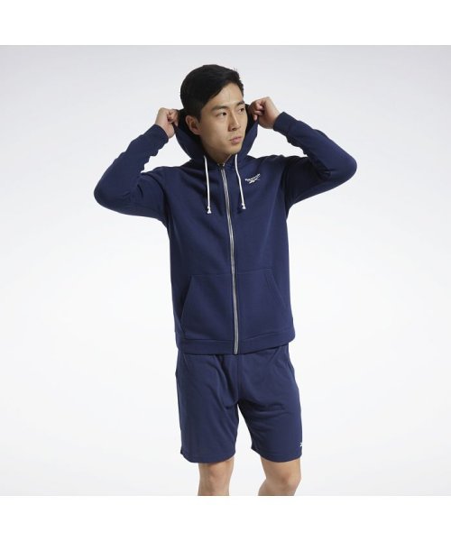 Reebok(リーボック)/TE FLC FZ Hoodie/ブルー