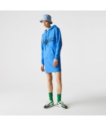 LACOSTE(ラコステ)/クロコロゴプリントスウェットフーディワンピース/ブルー