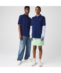 LACOSTELIVE MENS(ラコステライブ　メンズ)/LACOSTE L!VEメタルバッジルーズフィットポロシャツ/ダークブルー