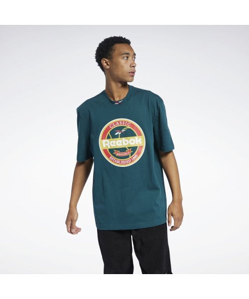 Reebok(リーボック)/クラシックス グラフィック Tシャツ / Classics Graphic T－Shirt/グリーン