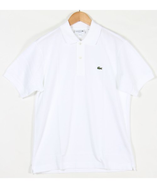 ALWAYS GOOD TIME NEW BASIC STORE(オールウェイグッドタイムニューベーシックストア)/LACOSTE/ラコステ　1POINT ＣＬＡＳＳＩＣポロシャツ　/ホワイト