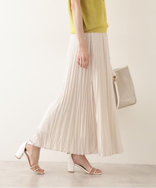 セール 洗える ワッシャープリーツスカート ナチュラルビューティーベーシック Natural Beauty Basic Magaseek