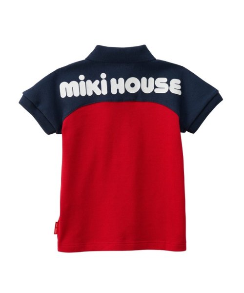 mki HOUSE(ミキハウス)/ポロシャツ/ネイビー×レッド