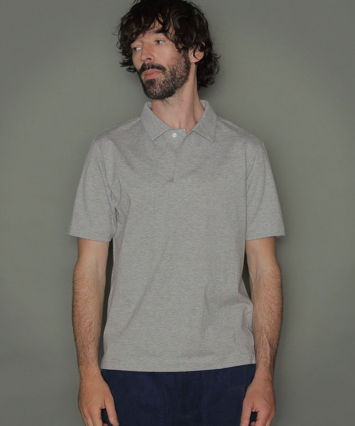 天竺スキッパーポロシャツ(504047348)|HANKYU MEN'S / 阪急メンズ