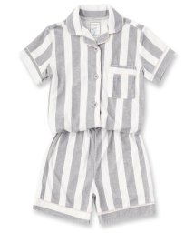 fran de lingerie(フランデランジェリー)/Kid's set－up半袖パジャマシャツ・ショートパンツ上下セット（キッズ）/グレー